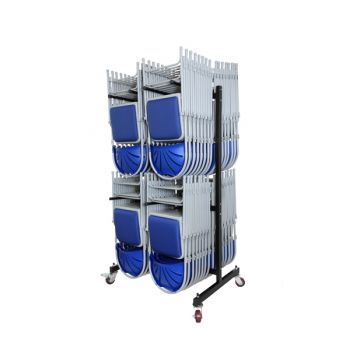 MOGO - 112x Double Height Chair Trolley - 2 Rows