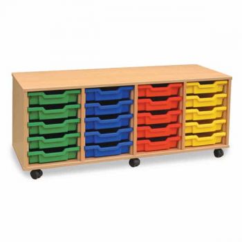 Monarch - 20 Shallow Tray Classroom Storage Unit 