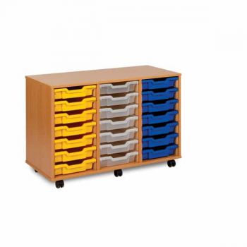 Monarch - 21 Shallow Tray Classroom Storage Unit 