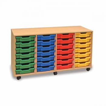 Monarch - 28 Shallow Tray Classroom Storage Unit
