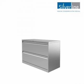 SIlverline Side Filing Cabinet with 2 drawers