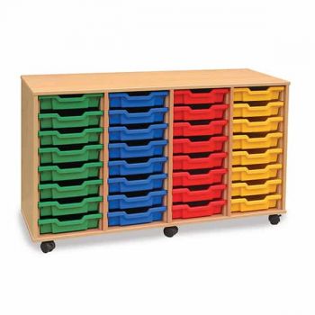Monarch - 32 Shallow Tray Classroom Storage Unit 