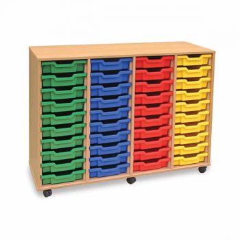 Monarch - 40 Shallow Tray Classroom Storage Unit 