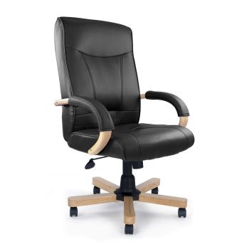 NAUTILUS - Troon High Back Black Leather Executive Office Chair