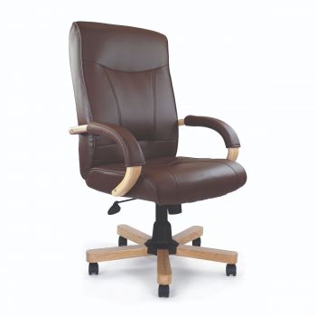 NAUTILUS - Troon High Back Cream Leather Executive Office Chair