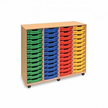 Monarch - 48 Shallow Tray Classroom Storage Unit 
