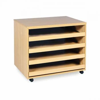4 Sliding Drawer A1 Paper Storage WITHOUT DOORS 