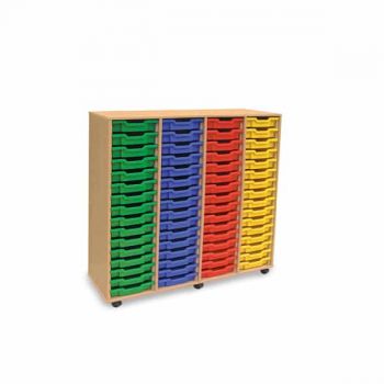 Monarch - 64 Shallow Tray Classroom Storage Unit 
