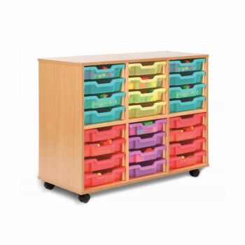 Monarch - Allsorts 24 Shallow Tray Classroom Storage Unit