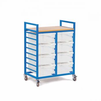 MONARCH - Art Trolley with 8 Deep Trays & Lids 