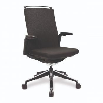 NAUTILUS TRURO - High Back Executive Cream Leather Office Chair