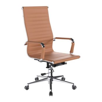 NAUTILUS - AURA High Back  Executive Brown Leather Office Chair