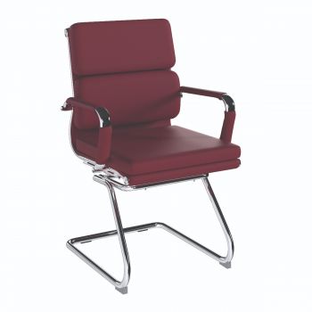 AVANTI - Cantilever Ox Blood Leather Office Chair