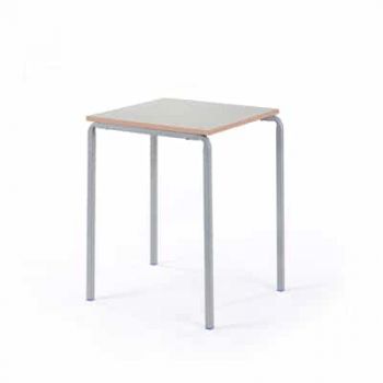 Square Classroom Table with Crushbent Frame