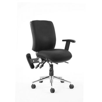CHIRO - Medium Back Office Chair with Adjustable Folding Arms