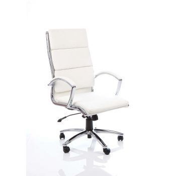 DYNAMIC - Classic Tan Leather Executive High Back Office Chair 