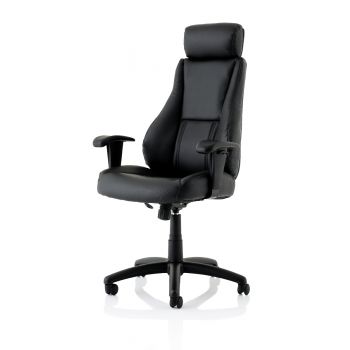 NEXT DAY - Winsor - Executive Leather Office Chair with Headrest