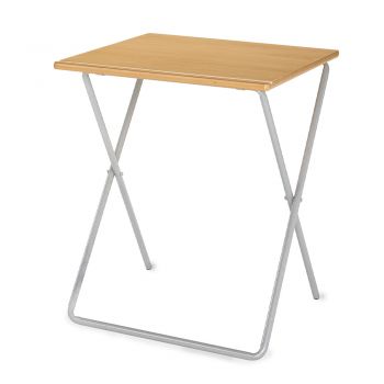 Folding Exam Desk with Skid Frame