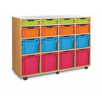 Monarch -  16 Variety Tray Classroom Storage Unit 