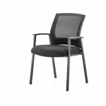 Metro Visitor Chair - Black Fabric 