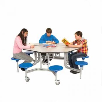 Octagonal Folding Mobile Dining Unit - 8 Seater