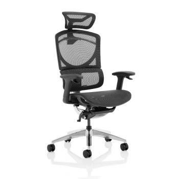 NEXT DAY - ERGO CLICK - Ergonomic Office Chair with Mesh Seat and Headrest