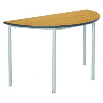 Metalliform - RT32 Semi CIrcular Fully Welded Classroom Table - Spray PU Edge